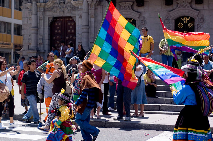 Viphala - flag of the indians of South America