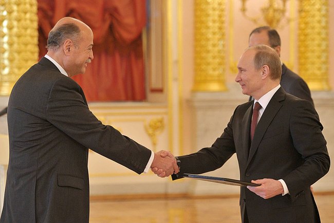 Rubén Beltran, Ambassador of Mexico and Vladimir Putin